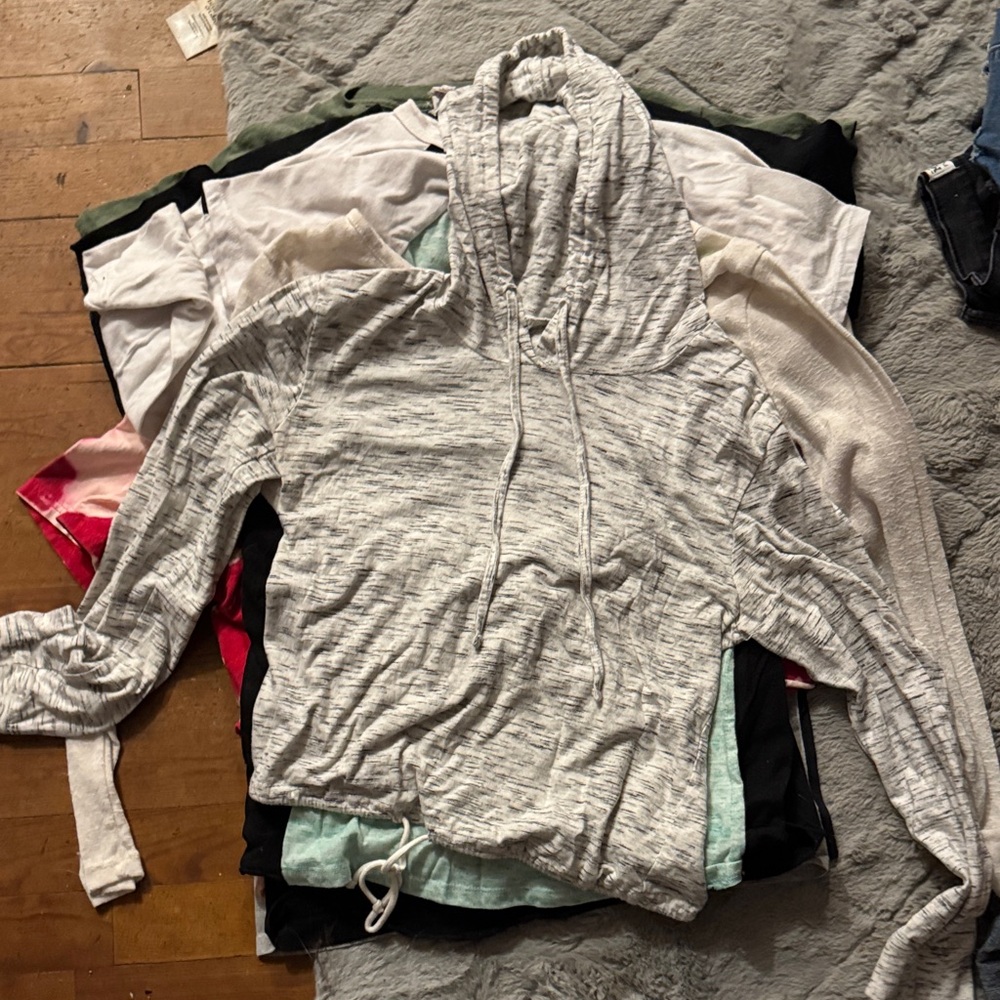 Gray Hooded Sweatshirt